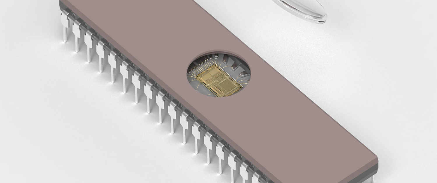 fine wire bonding of microchip