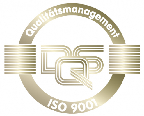 Auszeichnung Qualitätsmanagement nach ISO 9001:2015