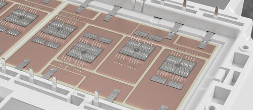 power module wire bonded and welded